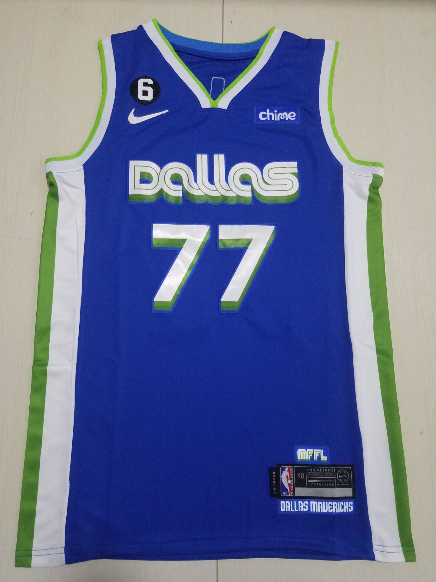 Men Dallas Mavericks #77 Luka Doncic Nike Blue City Edition 2022 NBA Jersey->dallas mavericks->NBA Jersey